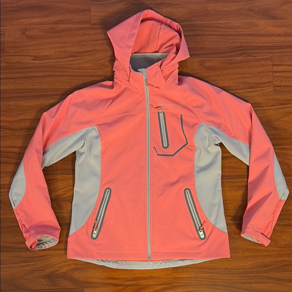 Free Country Pink and Gray Hooded Jacket